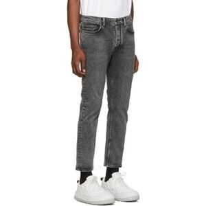 ACNE STUDIOS Men's Jeans Black Bla Konst River In Grey Size 27
